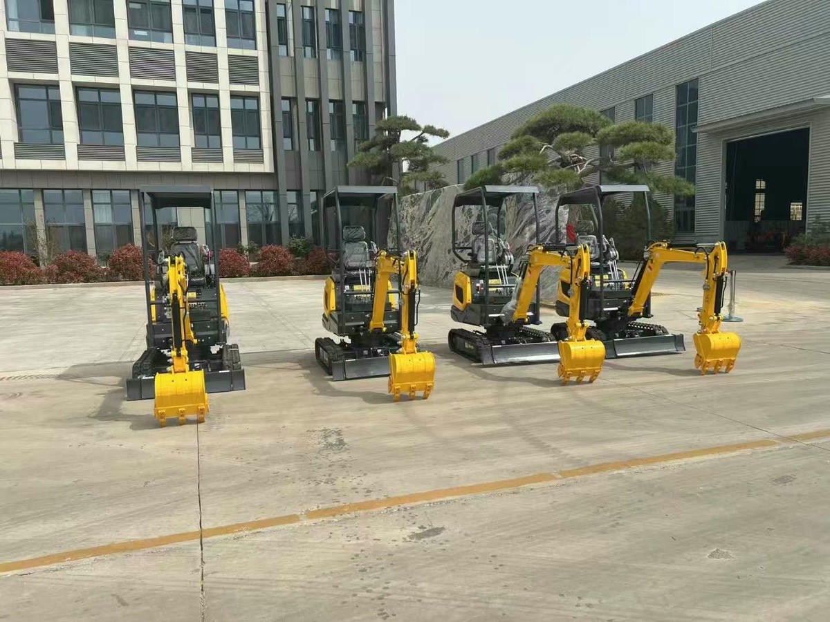 รถขุดก่อสร้างในร่ม