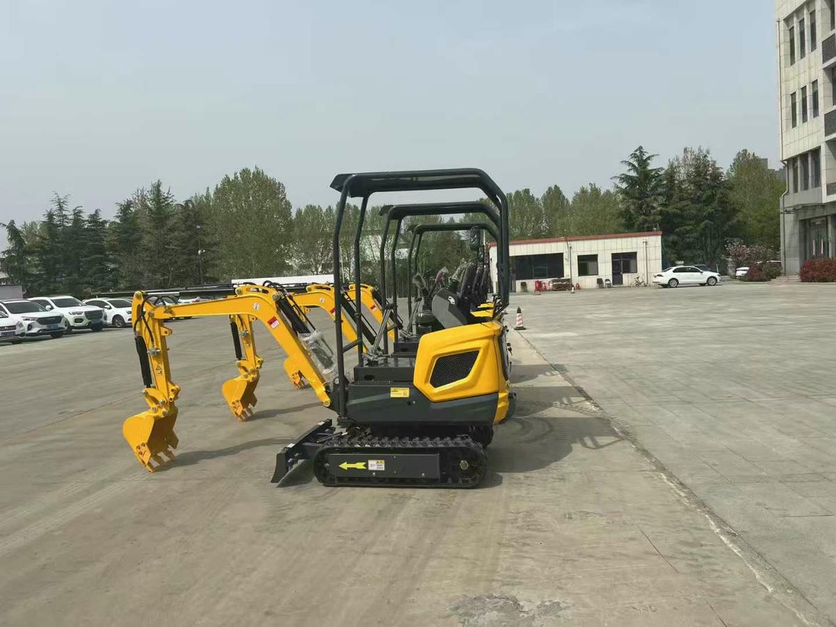 รถขุดก่อสร้างในร่ม