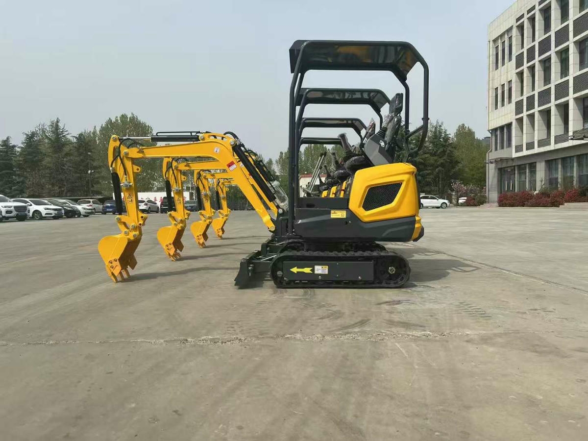 รถขุดก่อสร้างในร่ม